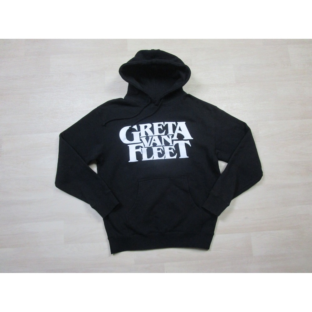 Greta Van Fleet Tour Hoodie (M)‎ Spellout Logo Sweatshirt Band Led Zeppelin Rock
